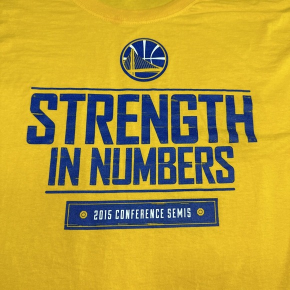 Golden State Warriors Men's XL Shirt Strength In Numbers 2015 Conference Finals - Picture 2 of 5
